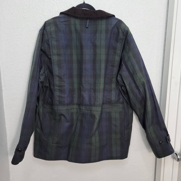 J Crew Waxed 1983 Barn Jacket CB613 Size L NWT Plaid Waterproof - Picture 5 of 9